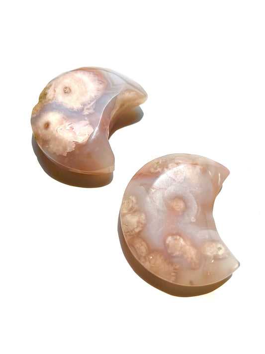 Flower Agate Moon