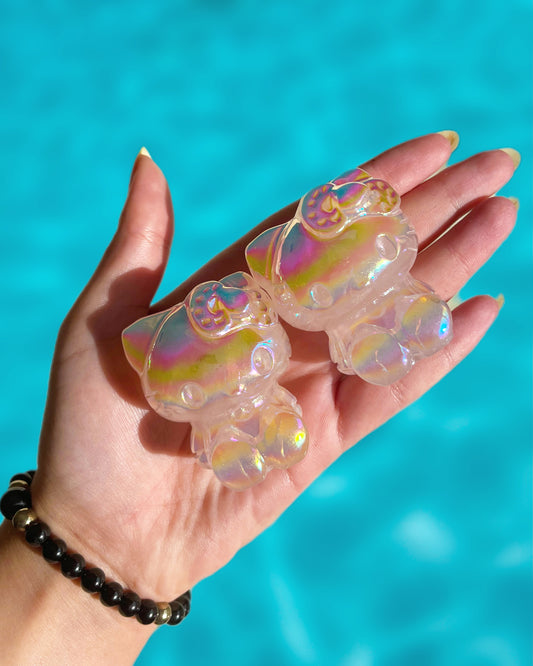 Aura Rose Quartz Hello Kitty
