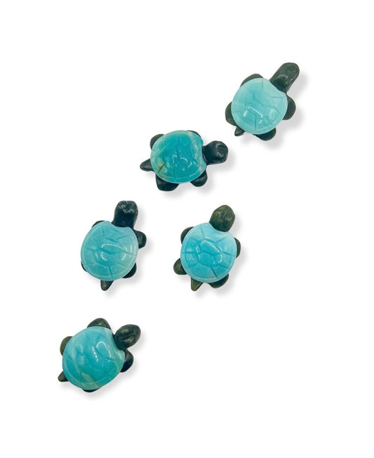 Amazonite + Serpentine Turtle