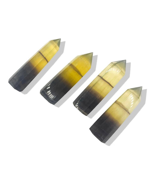 Purple + Yellow Ombré Fluorite Point