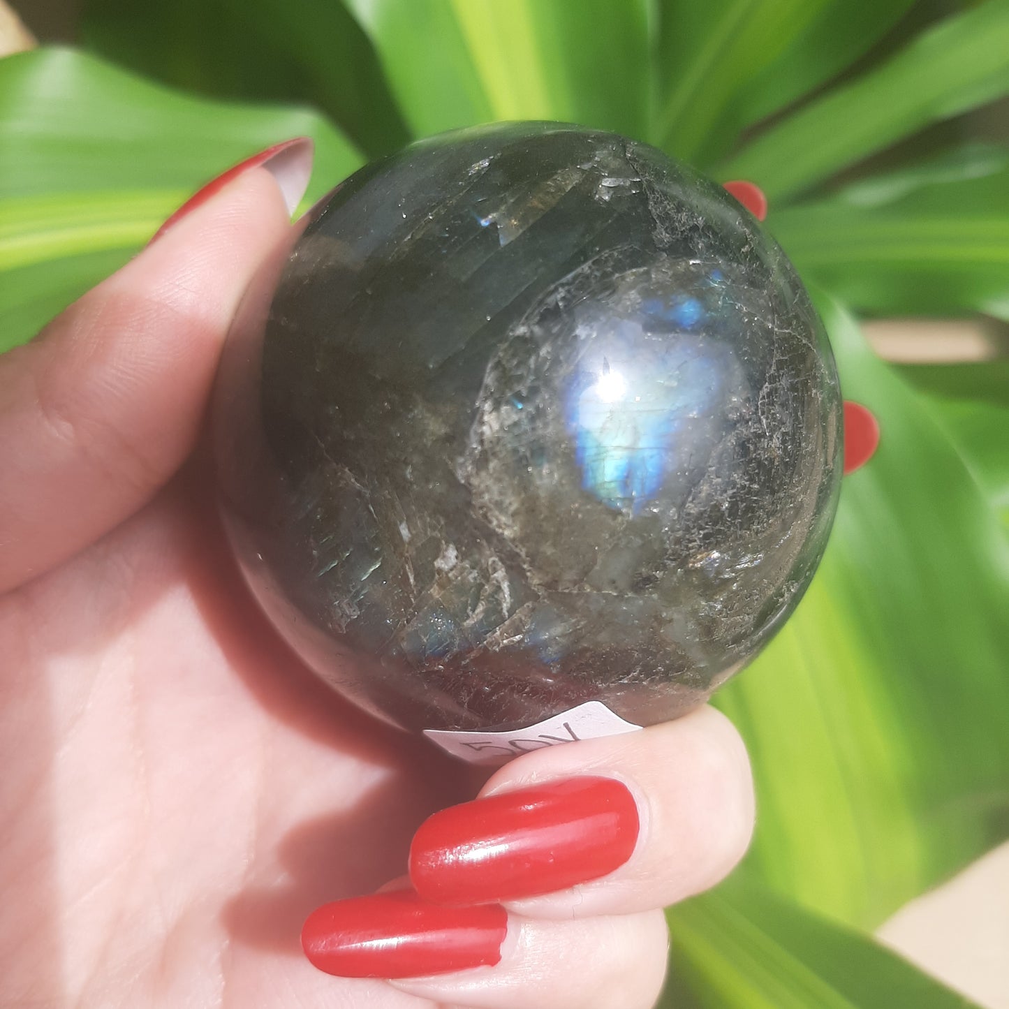 Rainbow Flash Labradorite Sphere