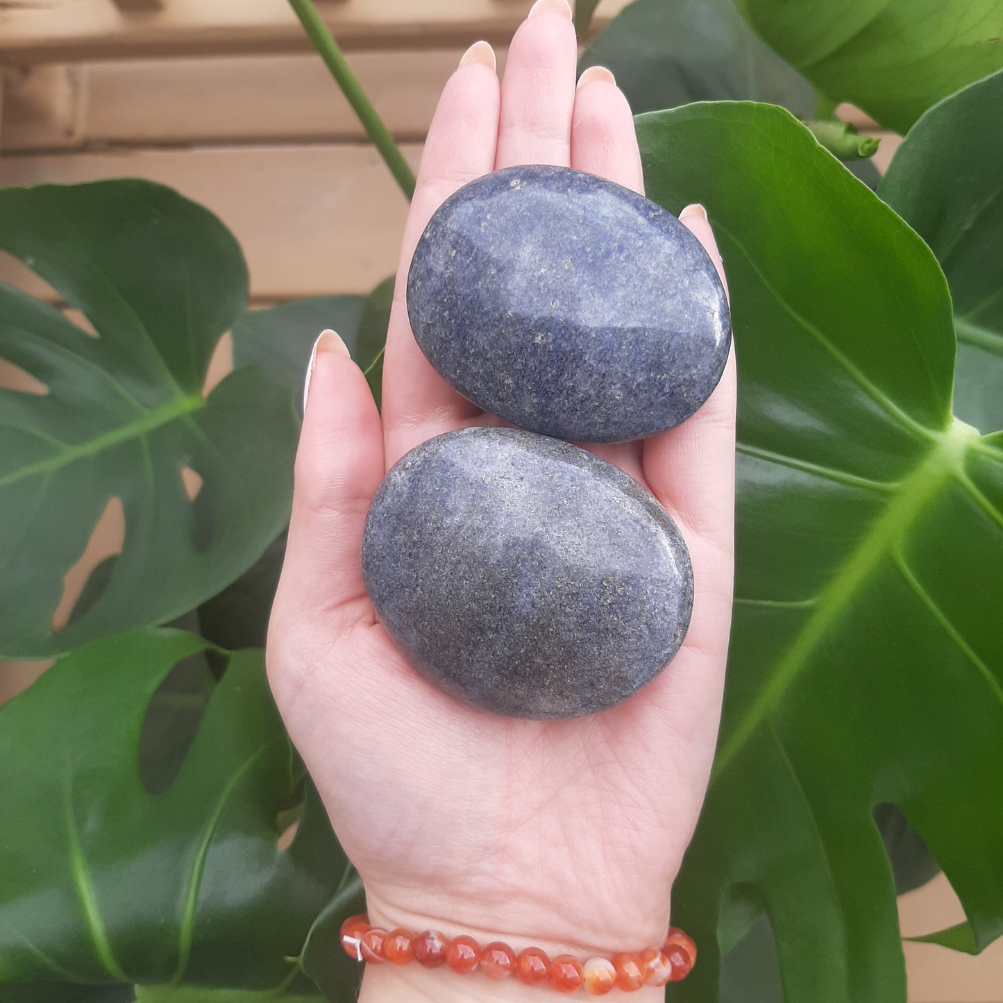 Lazulite Palm Stone