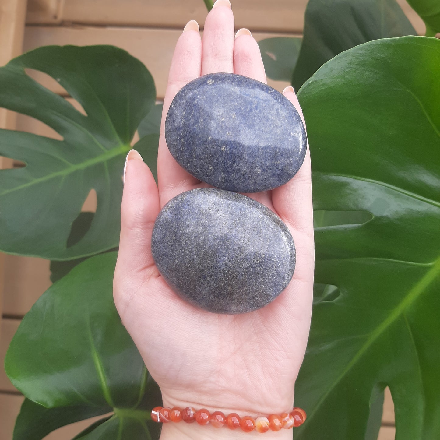 Lazulite Palm Stone
