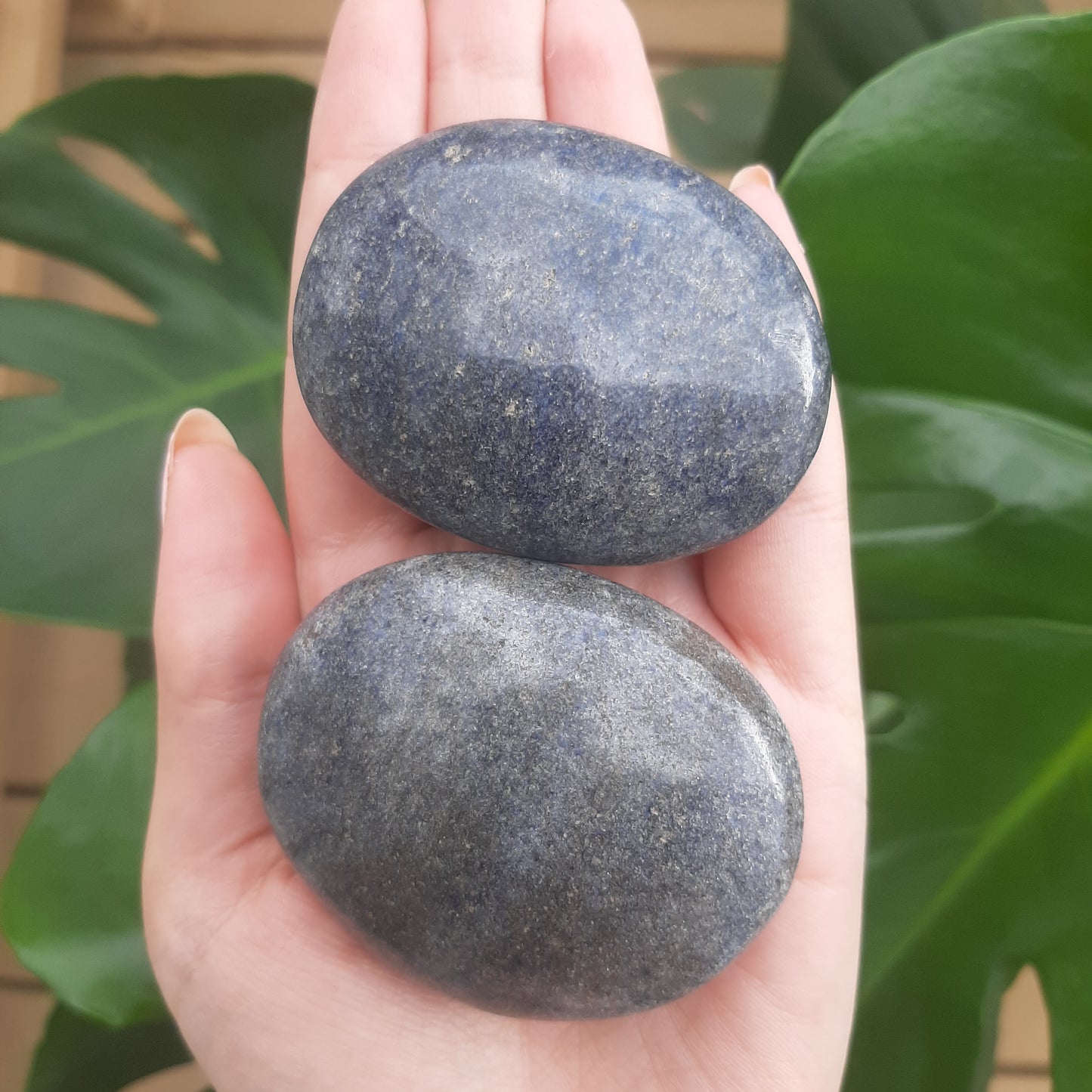Lazulite Palm Stone