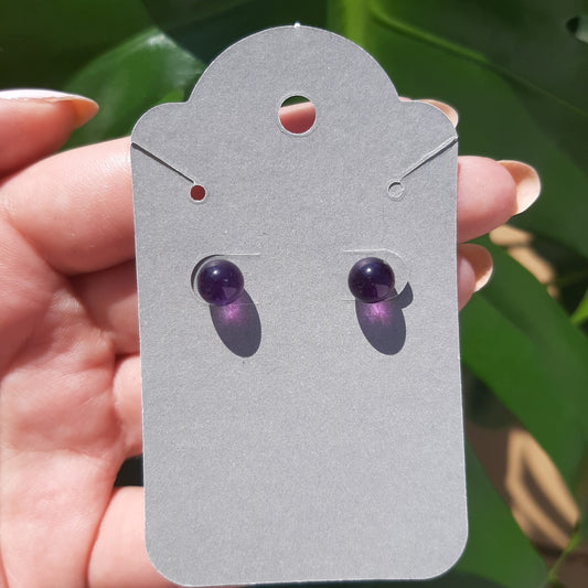 Amethyst Studs