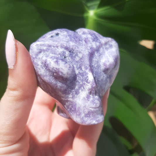 Lepidolite Alien Head