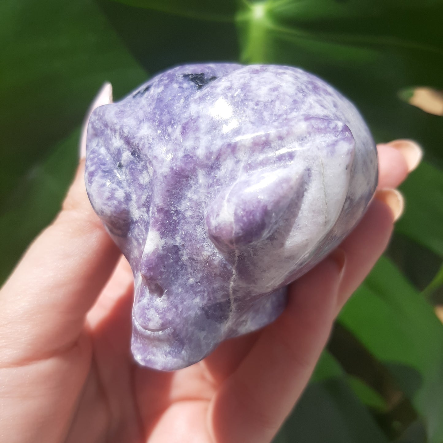 Lepidolite Alien Head