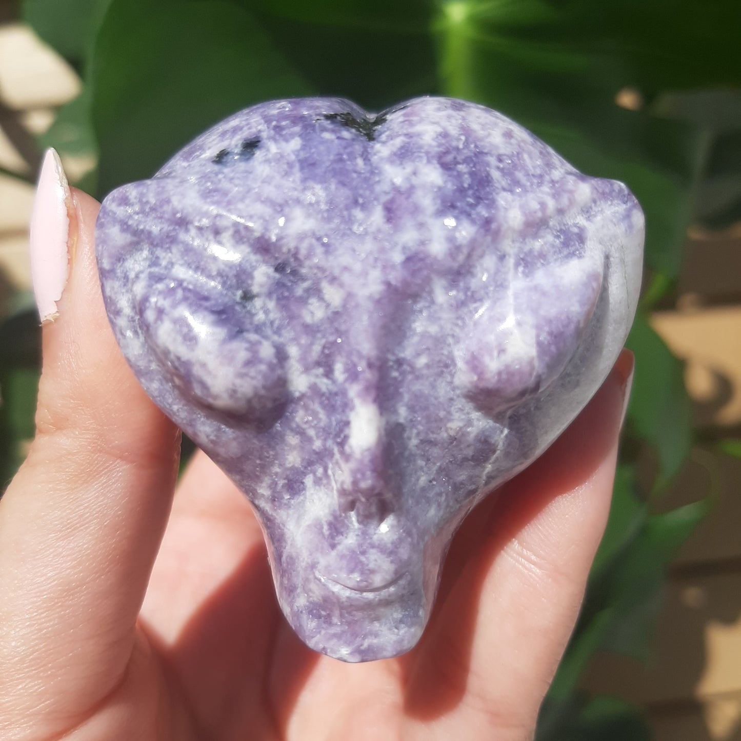 Lepidolite Alien Head