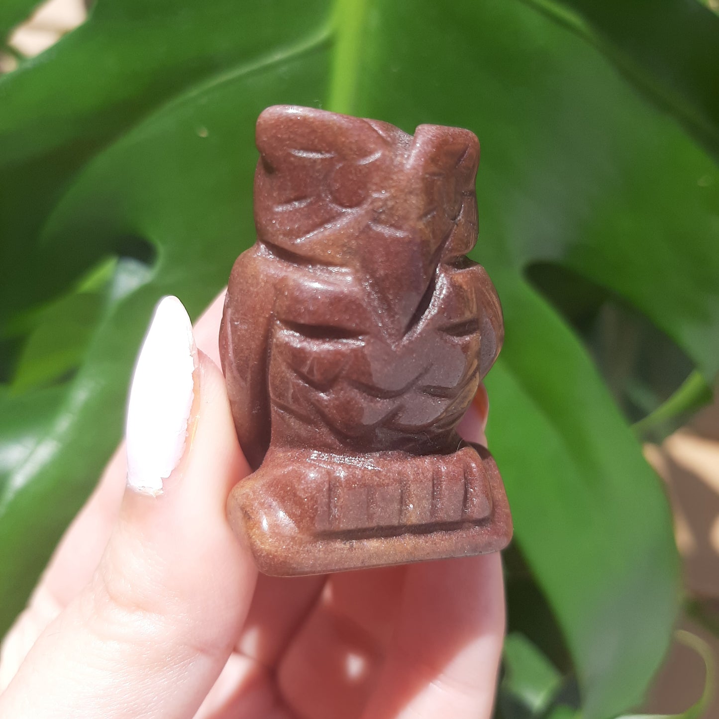 Strawberry Quartz Owl