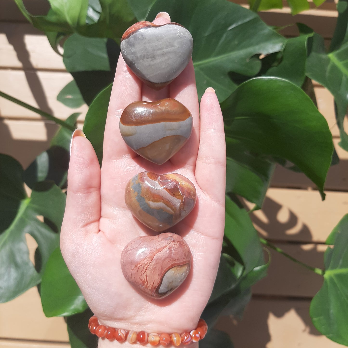 Polychrome Jasper Heart