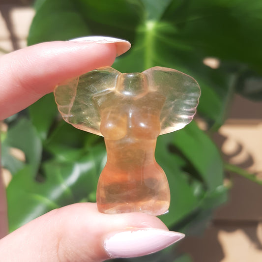 Yellow Fluorite Angel Body