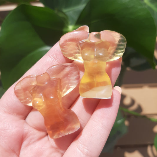 Yellow Fluorite Angel Body