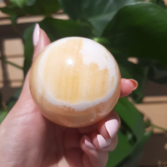 Orange Calcite Sphere