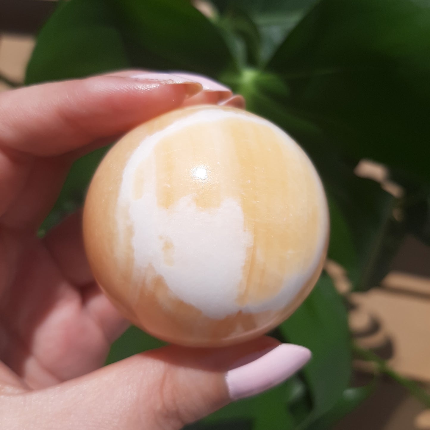Orange Calcite Sphere