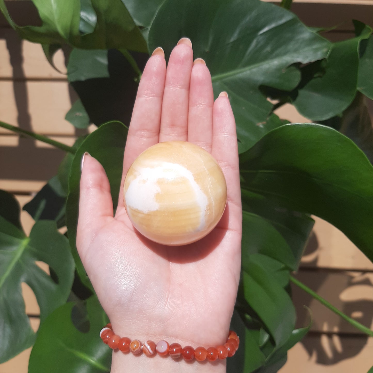 Orange Calcite Sphere