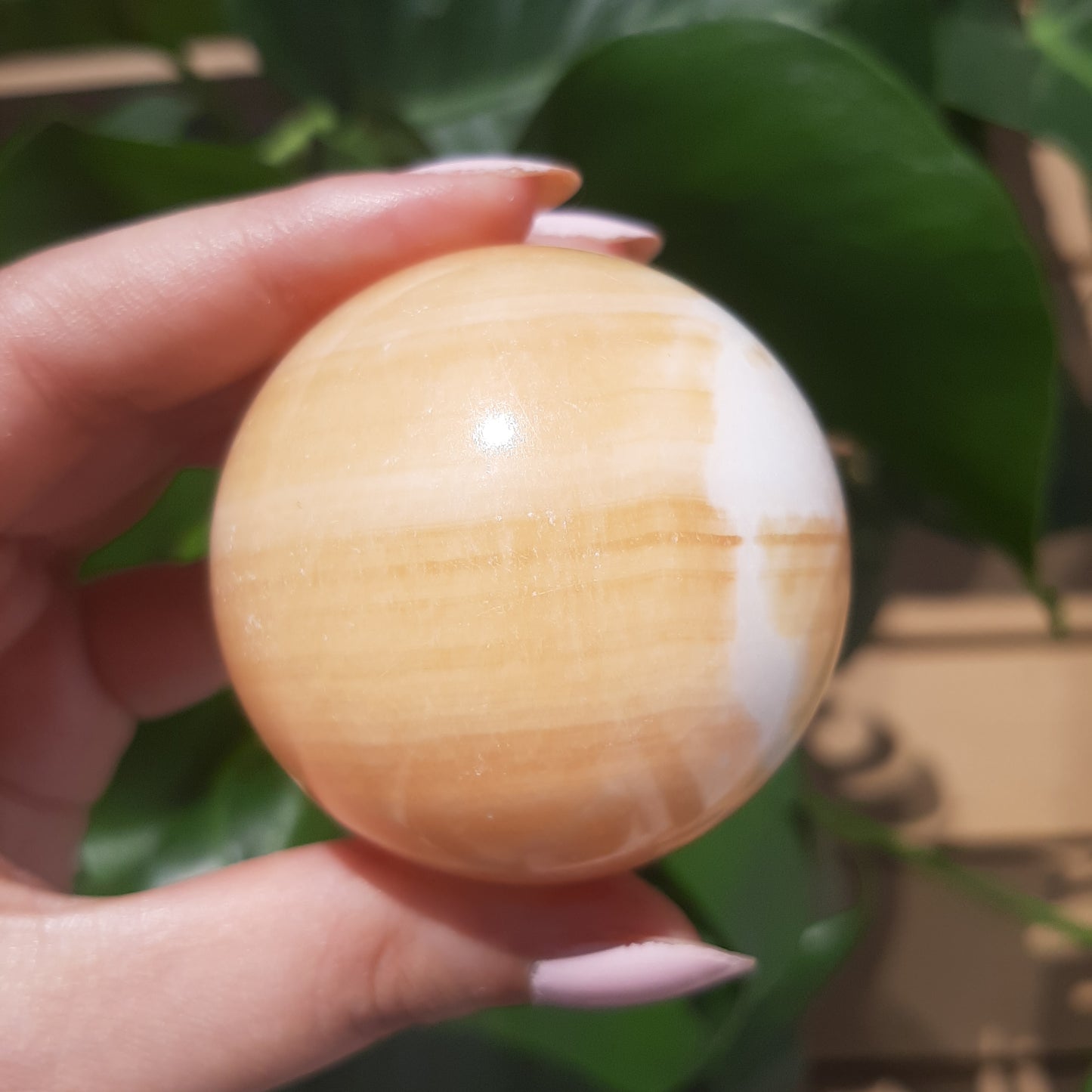 Orange Calcite Sphere