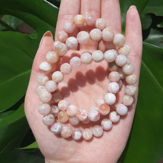 Flower Agate Bracelet
