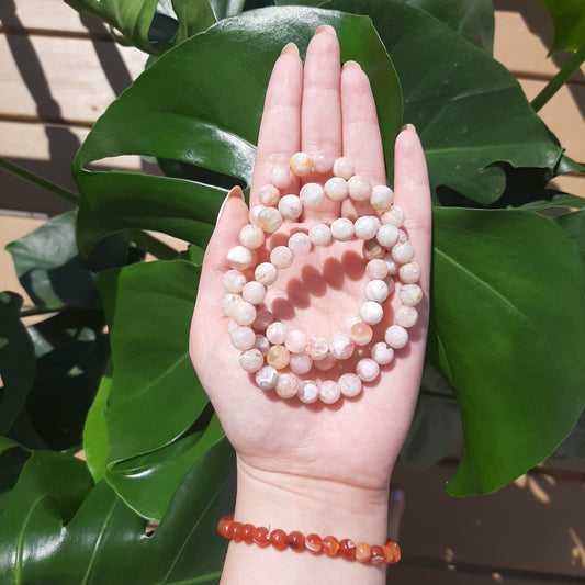 Flower Agate Bracelet
