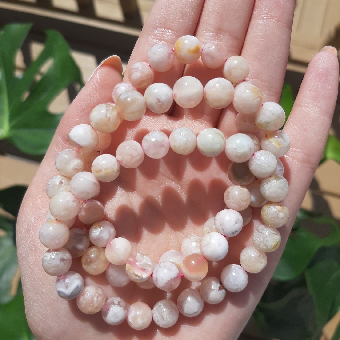 Flower Agate Bracelet