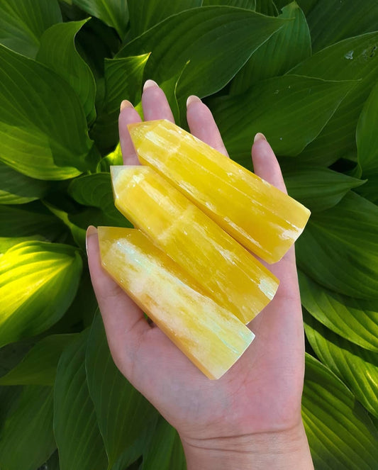 Lemon Calcite Point