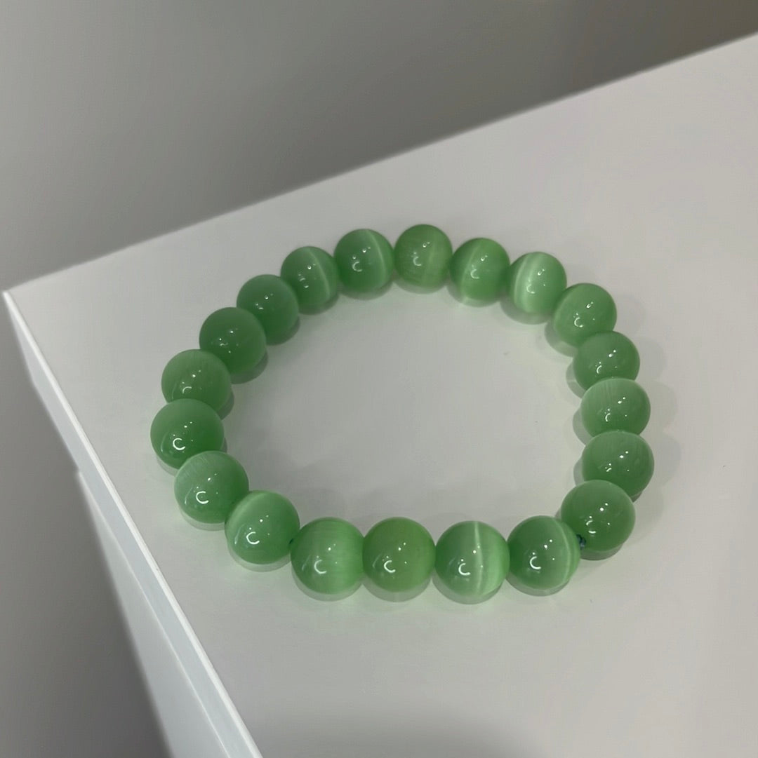 Green Cats-Eye Bracelet