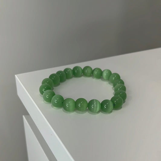 Green Cats-Eye Bracelet