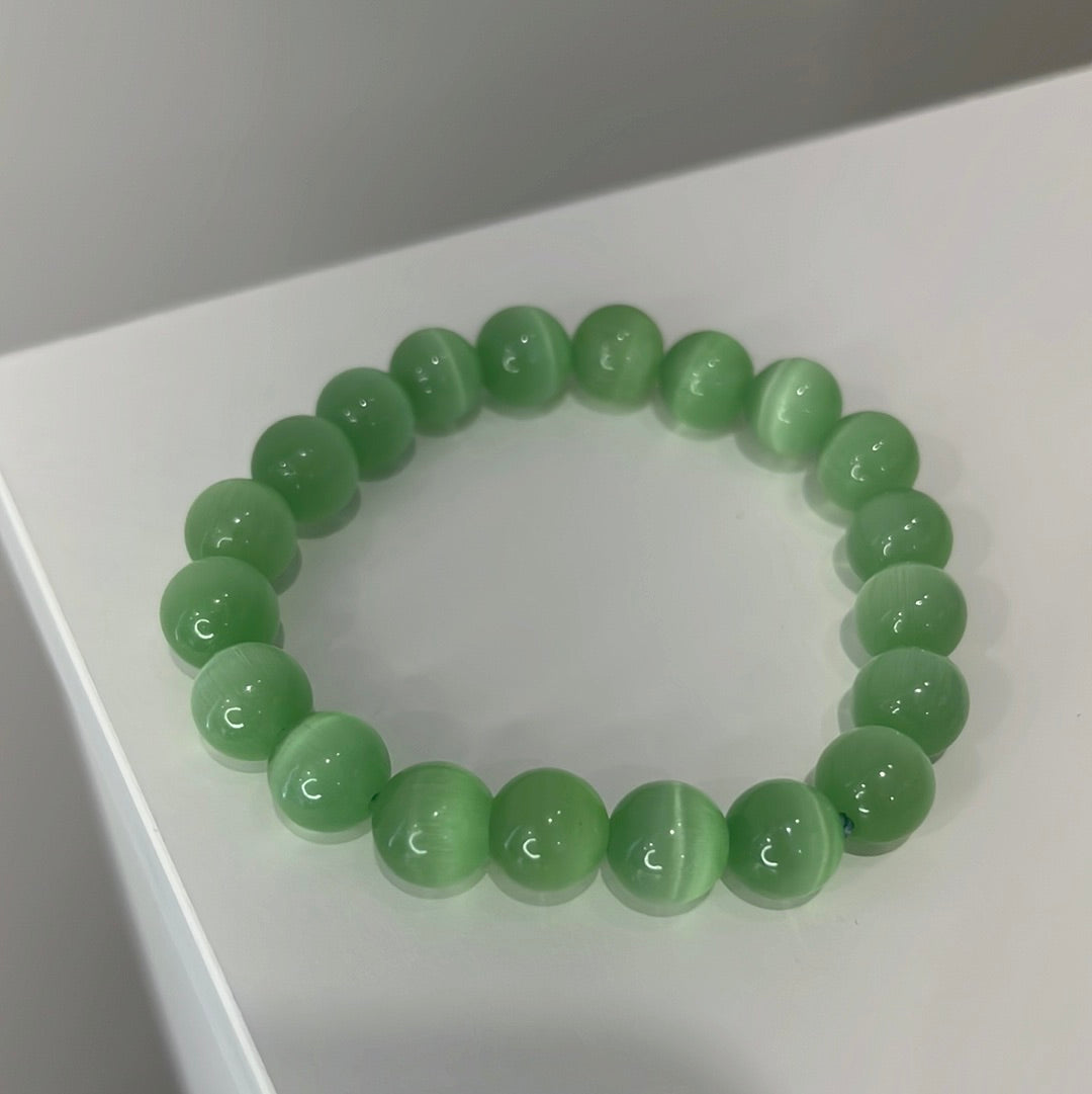 Green Cats-Eye Bracelet