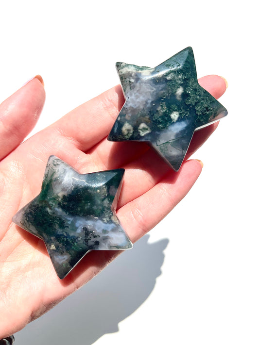 Moss Agate Star