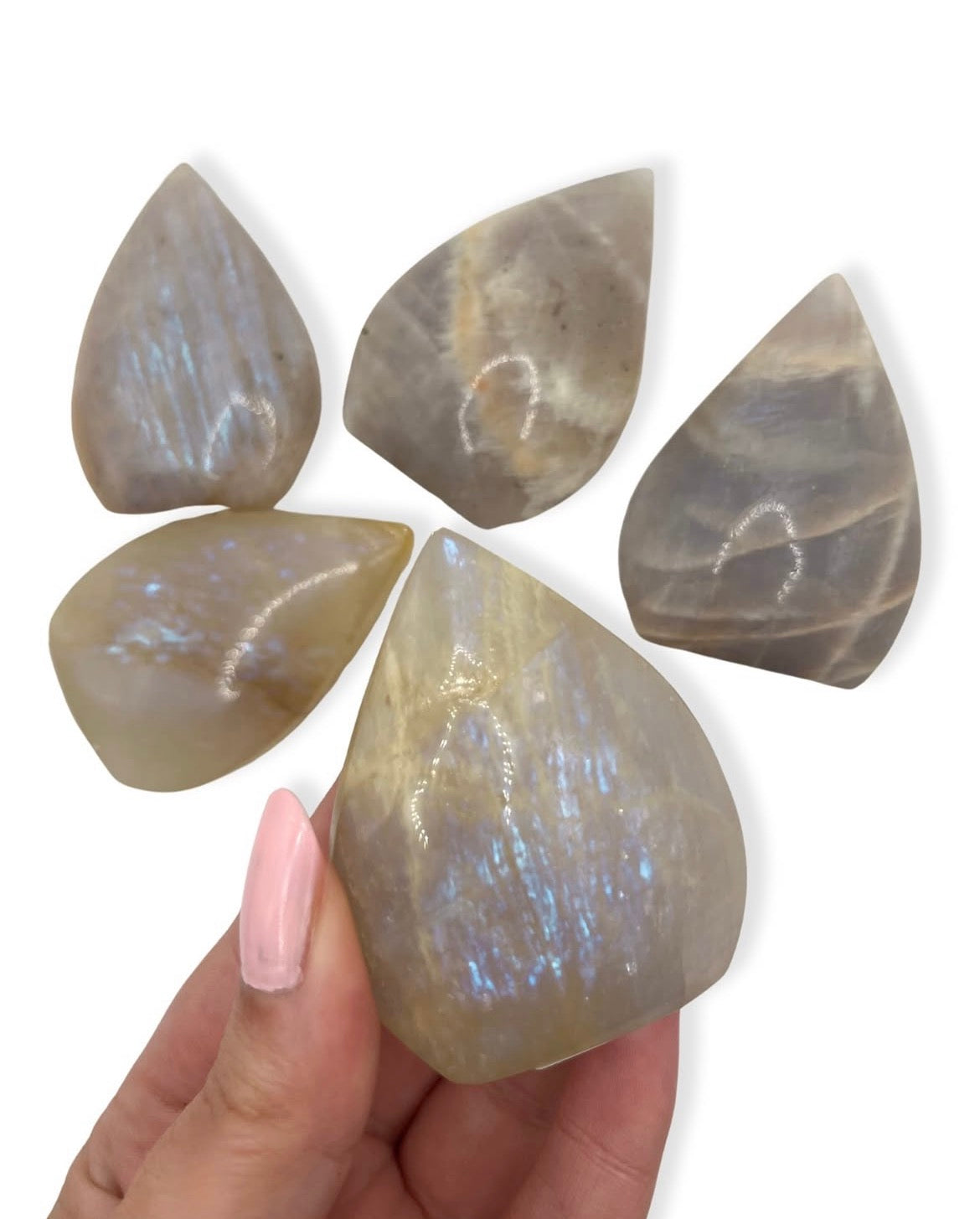 Belomorite Moonstone Cutbase Freeform