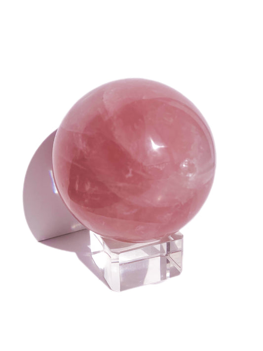 Large Madagascar Rose Quartz Sphere