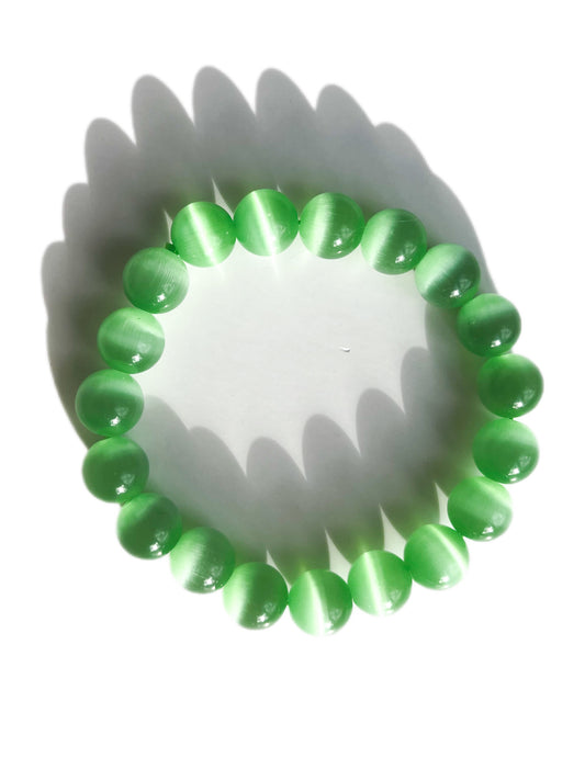Green Cats-Eye Bracelet