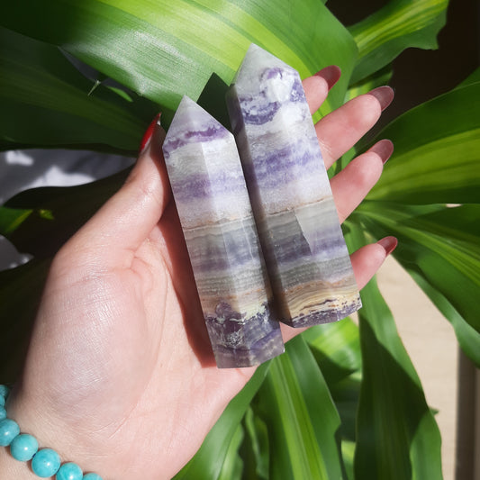 Silky Fluorite Point