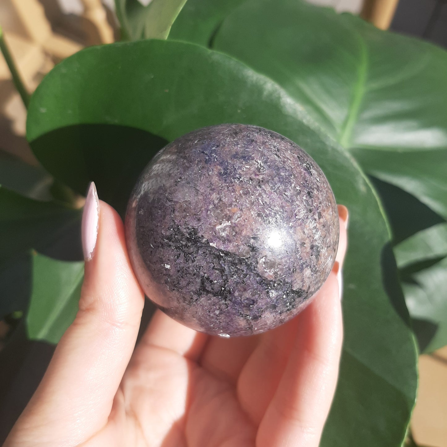 Lepidolite Sphere