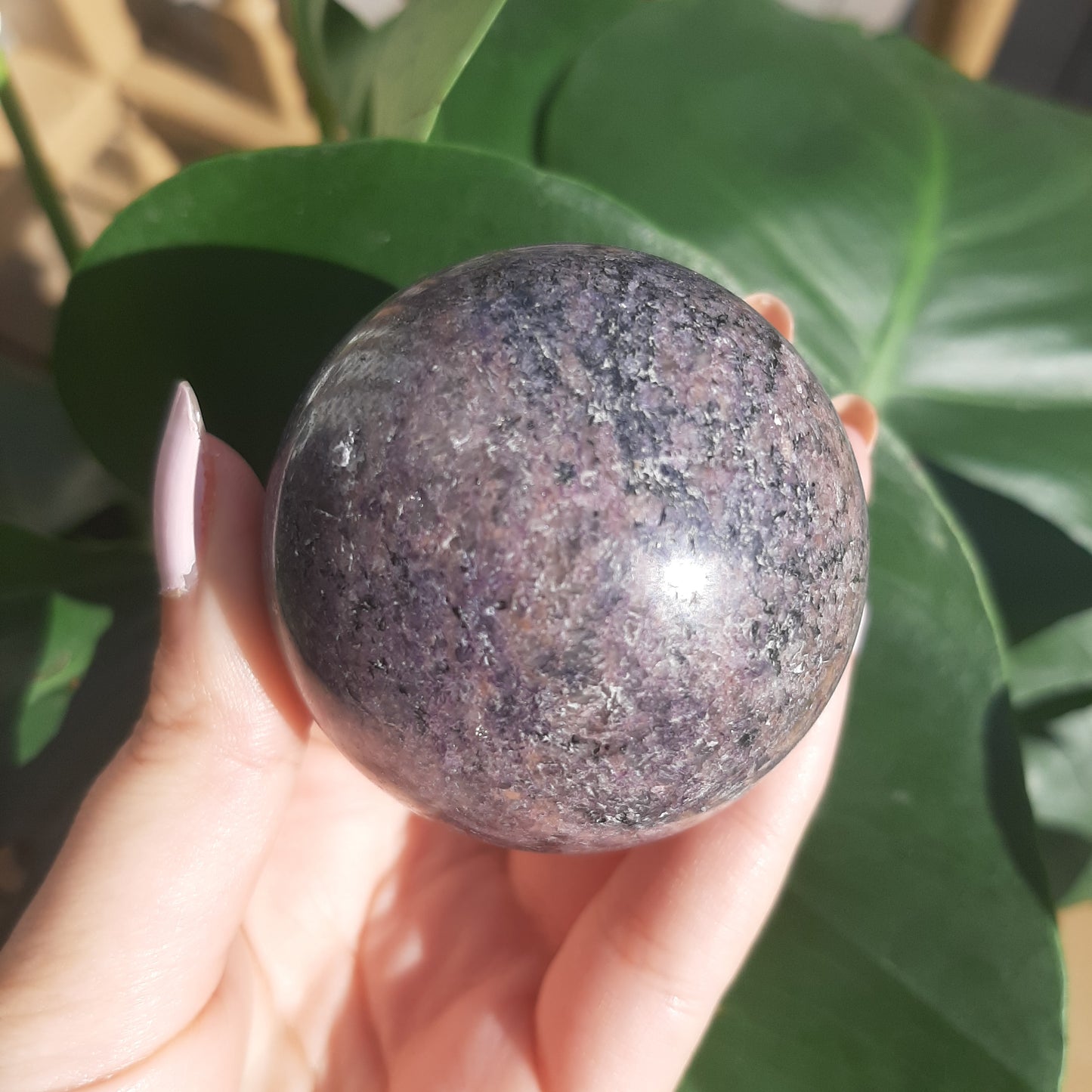 Lepidolite Sphere