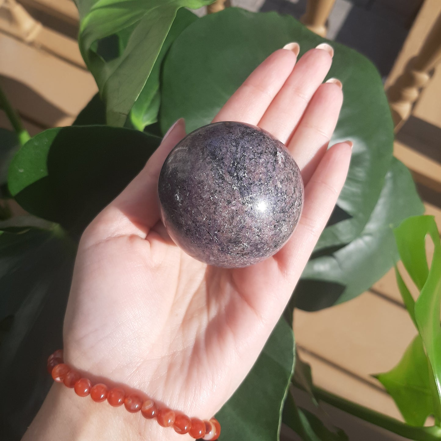 Lepidolite Sphere