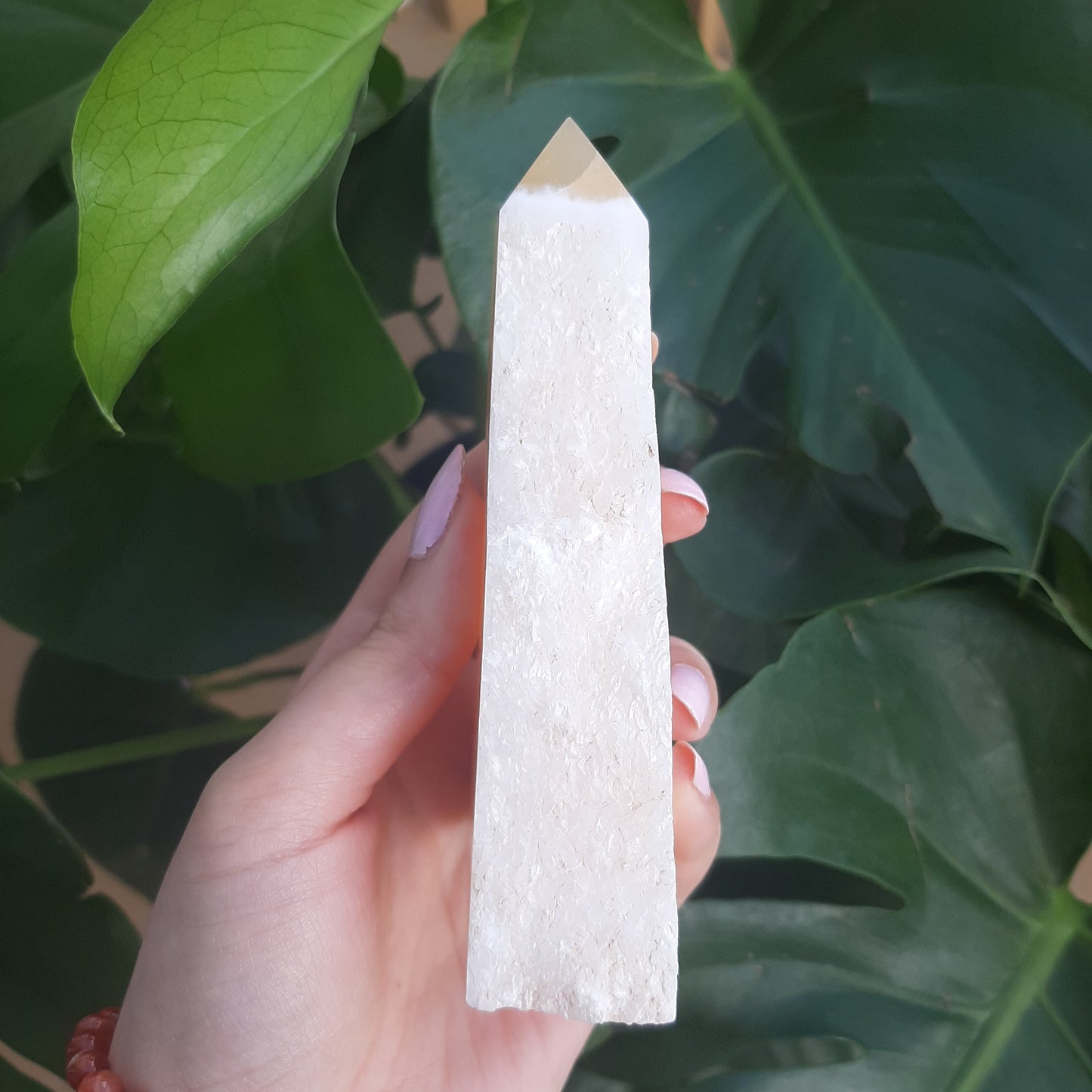 Orange Calcite Half Raw Tower