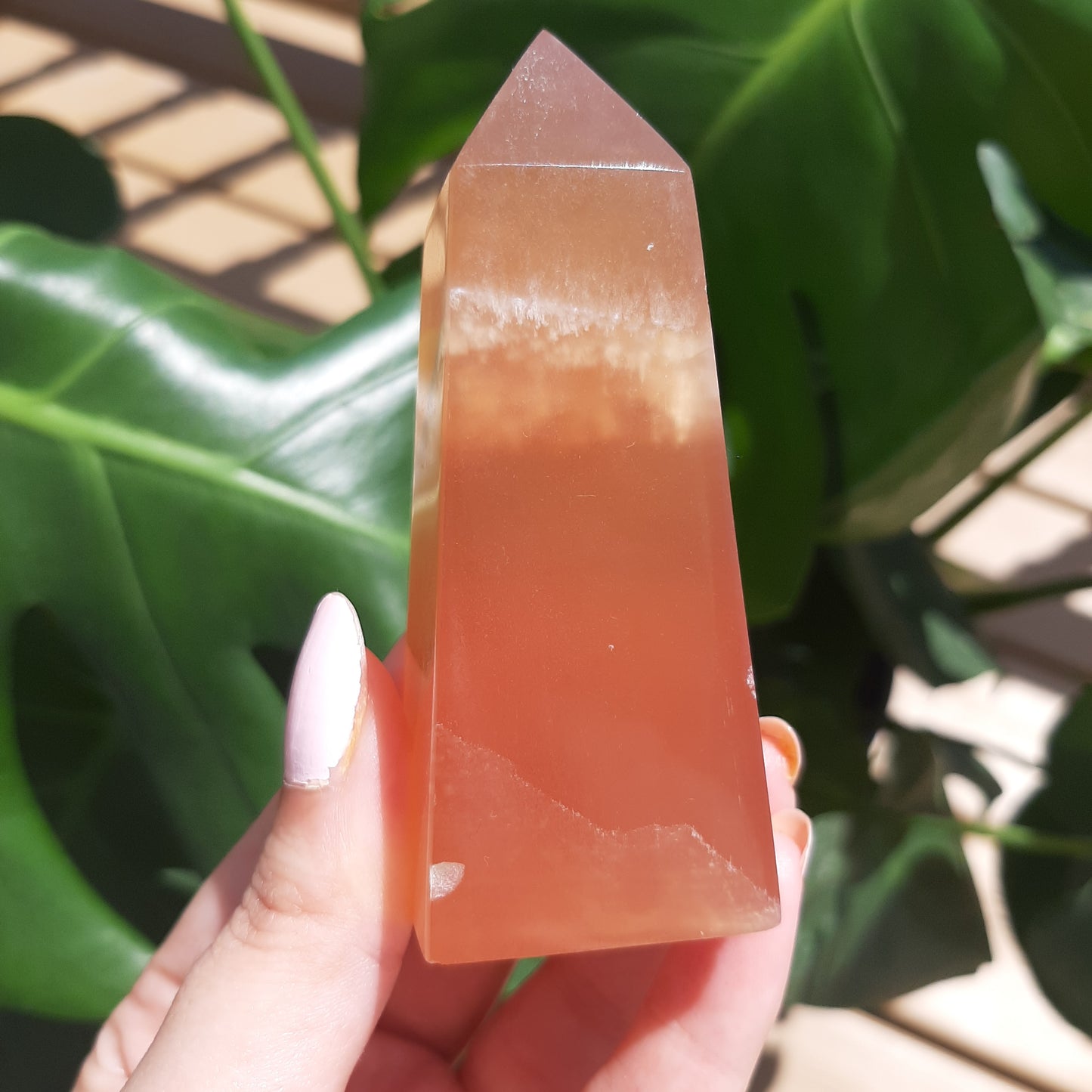 Honey Calcite Point