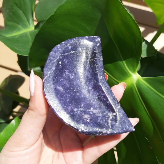 Lepidolite Moon Crescent Bowl