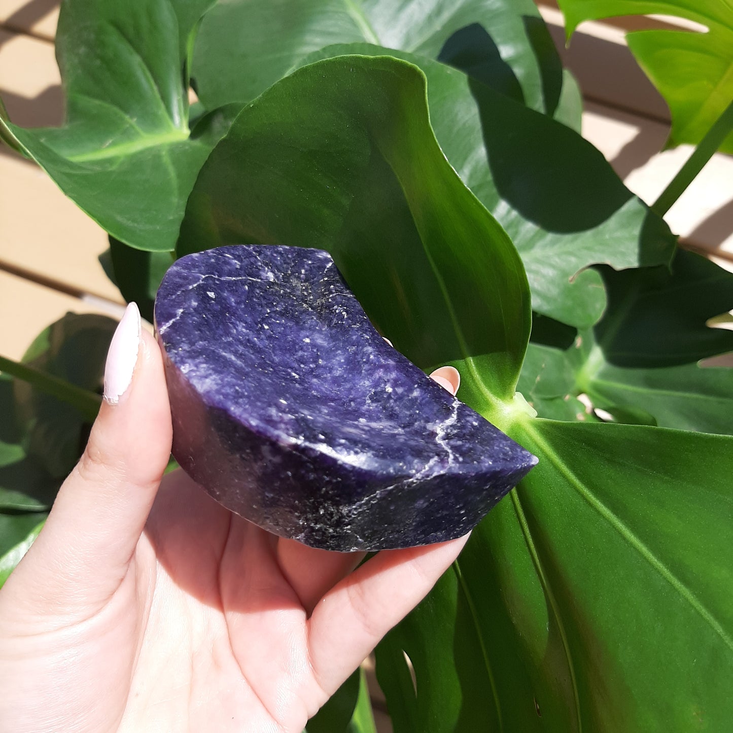 Lepidolite Moon Crescent Bowl