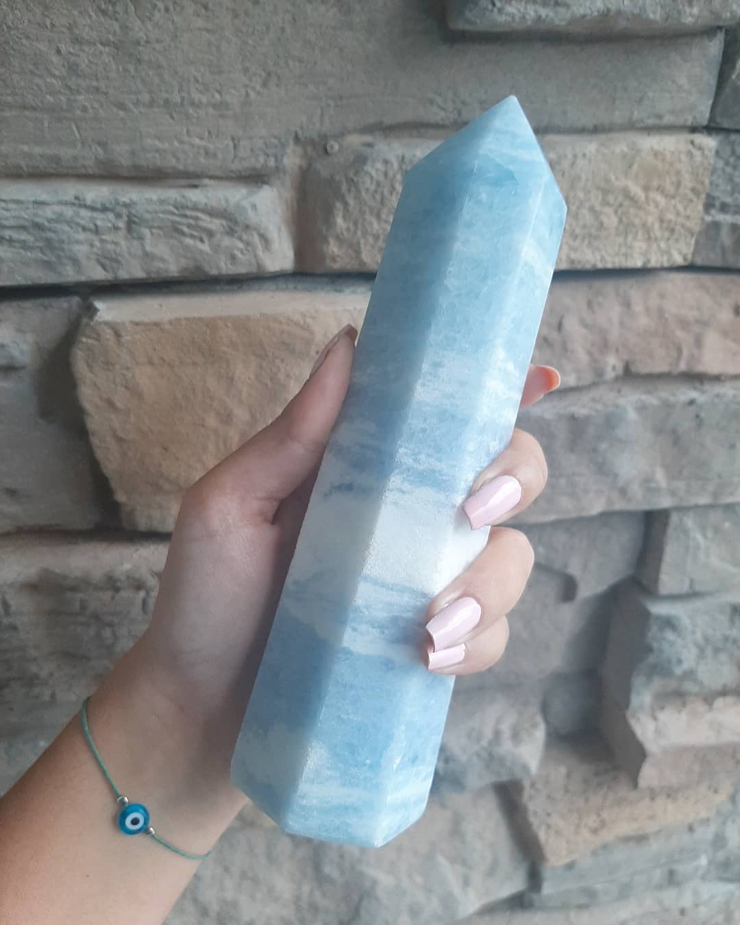 Blue Calcite Tower