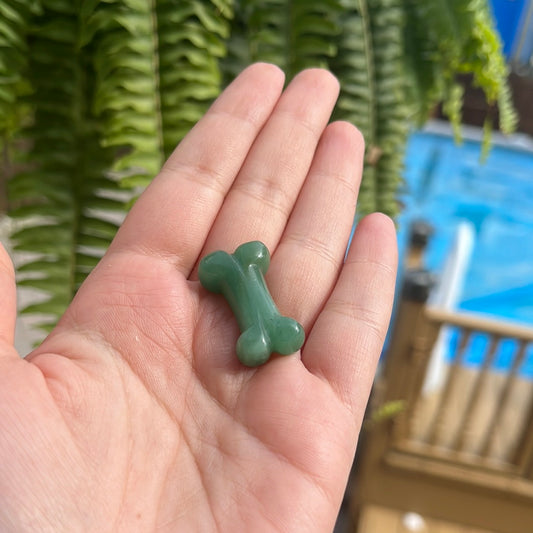 Green Aventurine 1” Bone