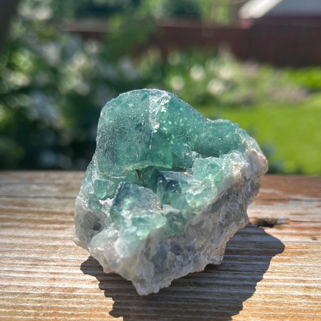 Cubic Green Fluorite Cluster