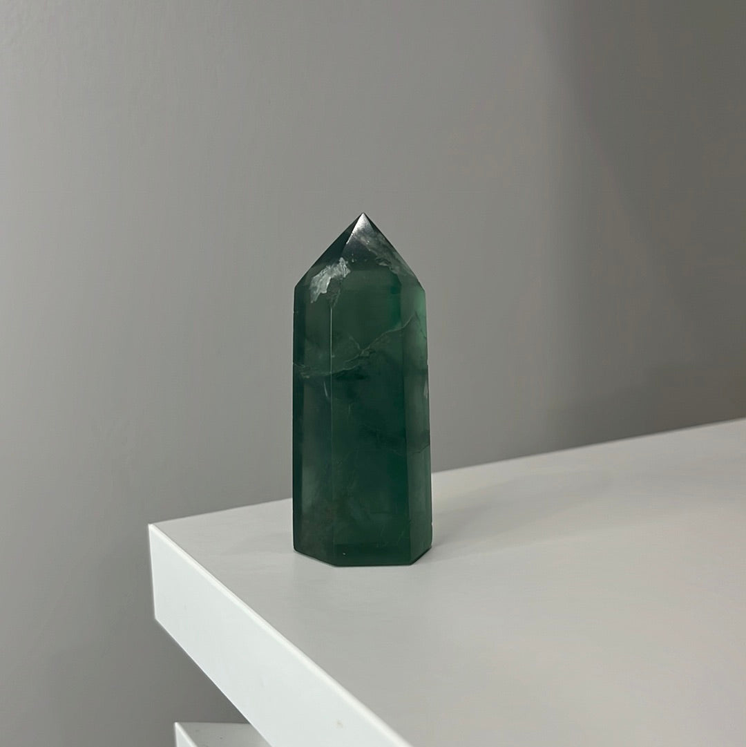 Green Fluorite Point